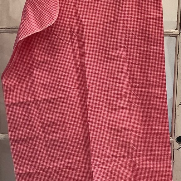 Lot Of 2 Seer Sucker Receiving Blankets Gender Neutral Red Check Handmade - Picture 4 of 4